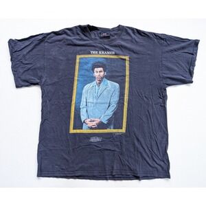 Vintage The Kramer Shirt Mens XXL Seinfeld NBC Experience Store Blue 1997